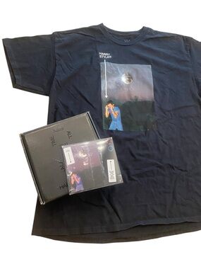 Harry Styles Kiss All the Time Disco Occasions Black Tour Tee with CD New in Box